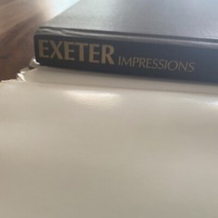 Exeter Impressions Book Signed Robert Gambee 1980 Hardcover DJ 208 Pages EUC