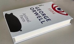 1984 & Animal Farm (2In1) by George Orwell Hardcover Book — Brand New