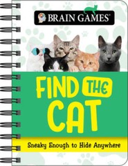 Brain Games Mini — Find the Cat — Spiral-bound — VERY GOOD