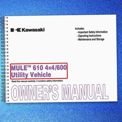 KAWASAKI Mule 610 4×4 600 Owners Manual DOUBLE BIND — PROTECTIVE COVERS