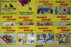 Lot of 10 Curious George Books Children Kids PB/HC — H.A. Rey- Random/Unsorted