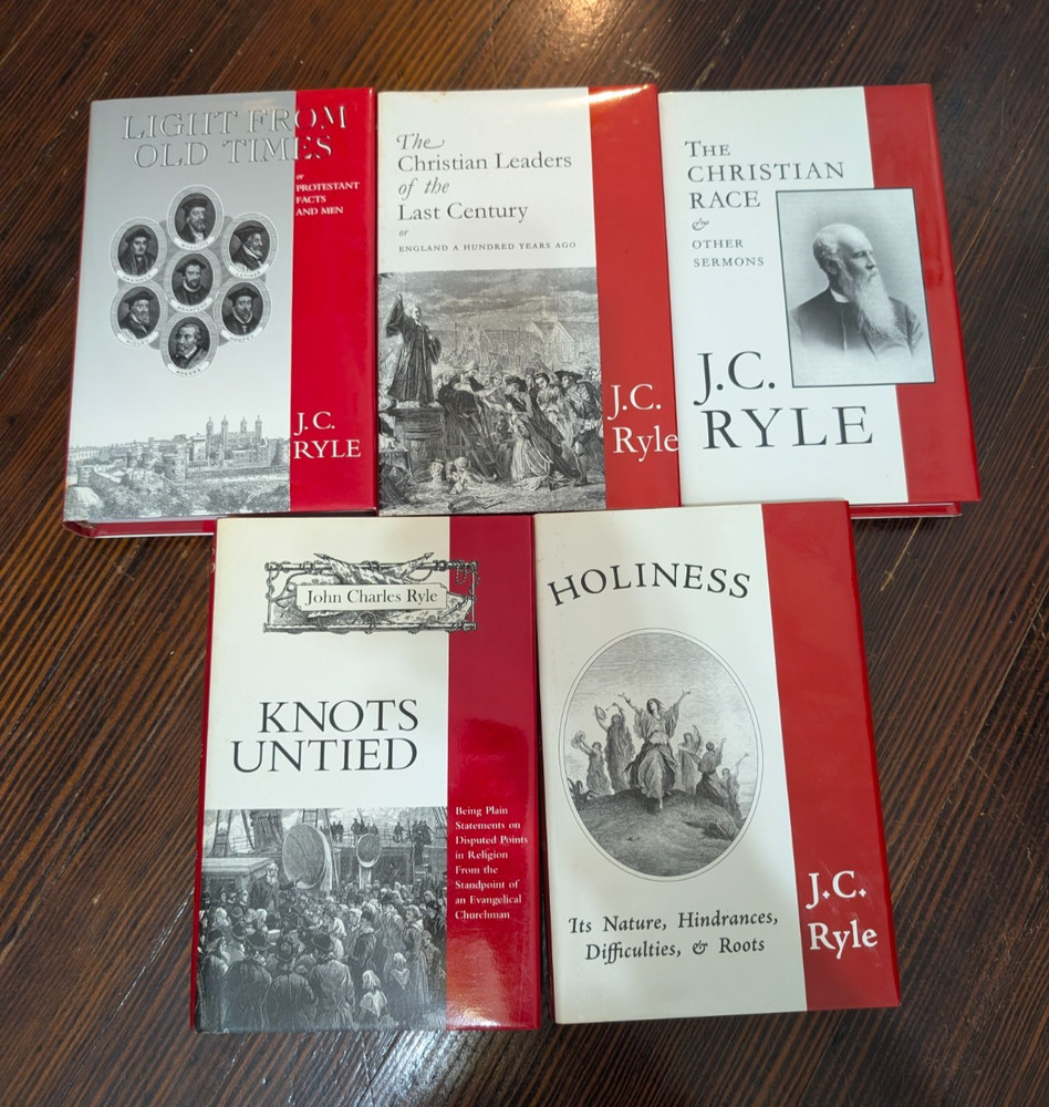 Lot of 5 J. C. Ryle Books Volumes 1, 2, 3, 4, 7 Charles Nolan Publishers — GOOD