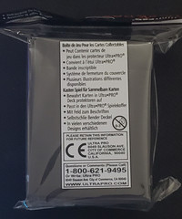 Ultra Pro Deck Box — Black- Holds up to 80 + cards standard size