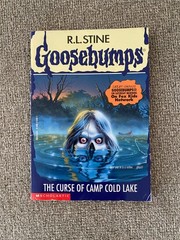 Good Thin Edition 1st print Goosebumps #56 The Curse of Camp Cold Lake ~ Stine