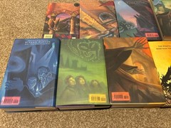 Harry Potter — Complete 7-Book HC Series Set w/ 2 Bonus Books — Rowling — RARE!
