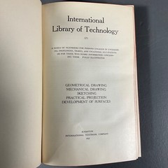 International Library Of Technology Drawing Vintage Hardcover Book 1922 U.S.A.
