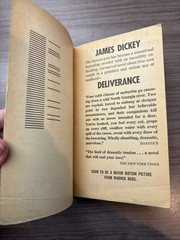 Deliverance — Author James Dickey — Dell paperback 22nd Printing