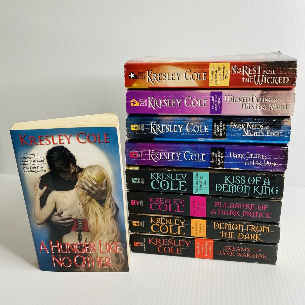 Kresley Cole — #1-9 of THE IMMORTALS AFTER DARK Series — Lot of 9 — Paperback
