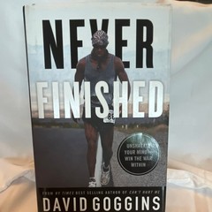 David Goggins Never Finished Hardcover 2022 Self-Help Book