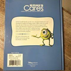 Disney Pixar Monsters, Inc. Hardcover Ages 4-8 Children’s Picture Book